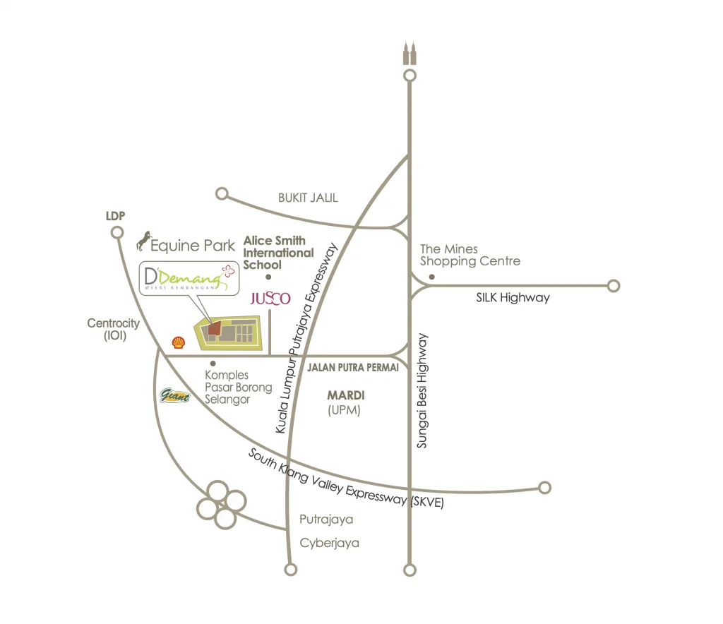 Taman Dato Demang Map Overview 